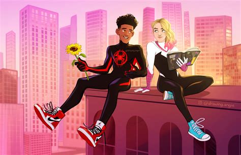 Miles Morales Gwen Stacy