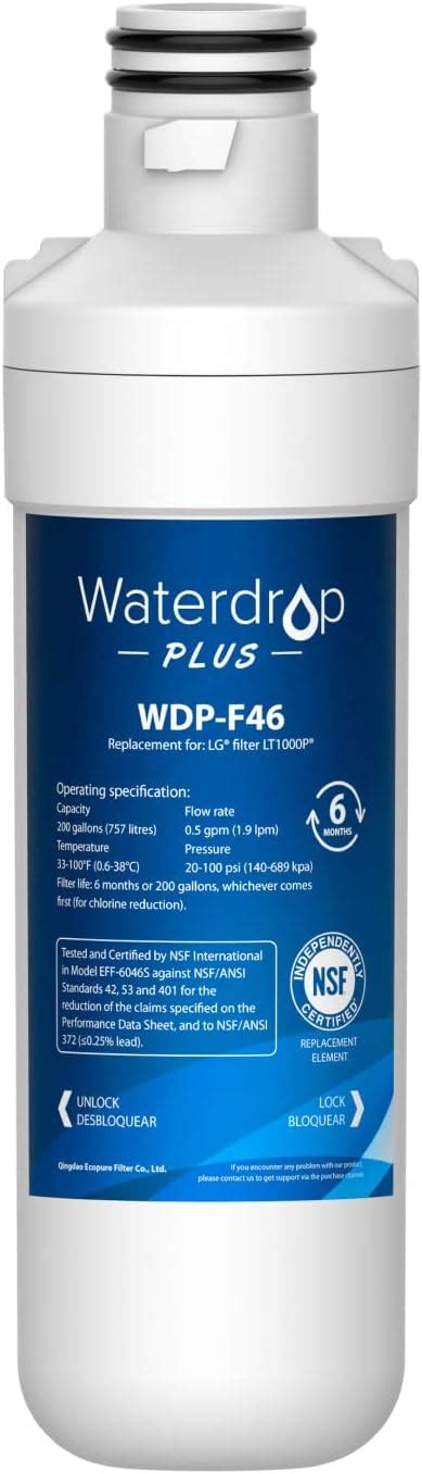 Amazon Waterdrop Plus Adq Mdj Refrigerator Water