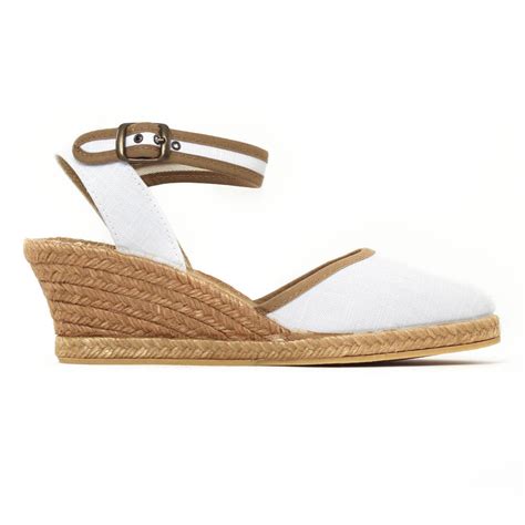 Scarlatine T White Espadrille Compens Es Blanc Printemps T Chez