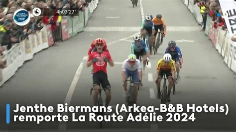 Jenthe Biermans Arkea B B Hotels remporte La Route Adélie 2024 YouTube