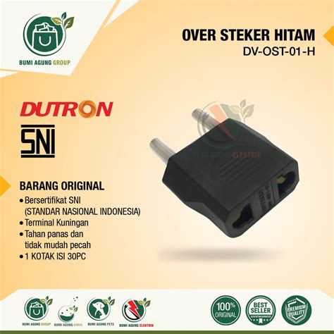 Jual Over Steker Adaptor Sambungan Colokan Listrik Gepeng Dutron