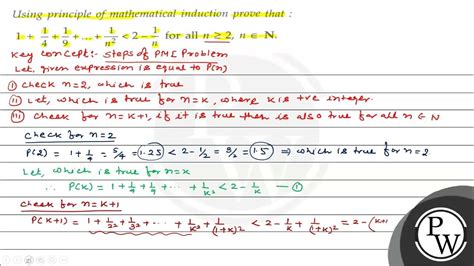 Using Principle Of Mathematical Induction Prove That 1frac 1