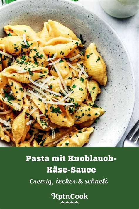 Schnapp dir diese easy Pasta mit Knoblauch Käse Sauce Cheesy und easy