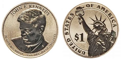 2015 P Presidential Dollars John F Kennedy Reverse Proof Golden Dollar Value And Prices