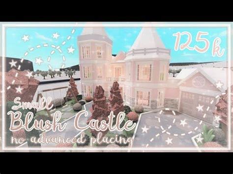 Bloxburg Build || Small Blush Castle [no advanced placing] 125k ...