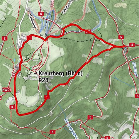 Rhön Rundweg 3 Kreuzberg Bischofsheim Rhön BERGFEX Wanderung