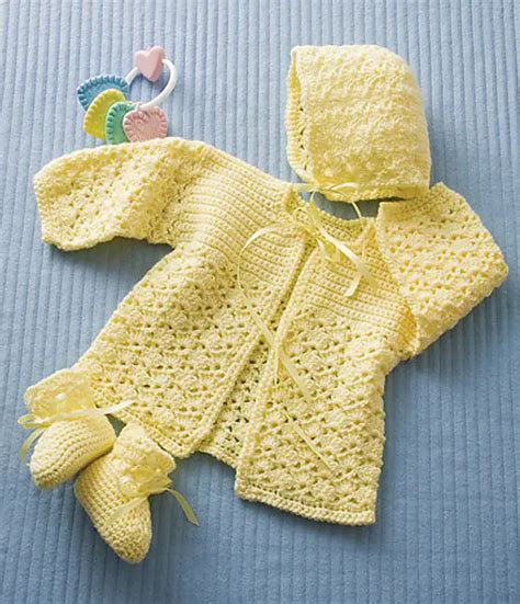 Free Crochet Baby Sweater Set Patterns You Ll Adore Daily Crochet