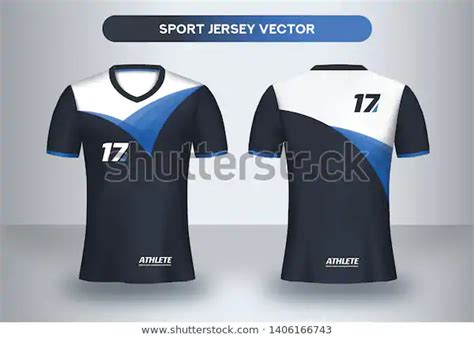 Football Jersey Design Template Corporate Design Stock Vector Royalty