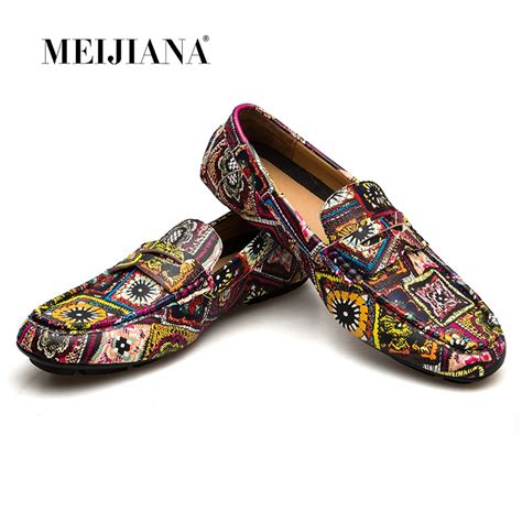 Meijiana Zapatos Planos De Cuero Para Hombre Mocasines Informales De