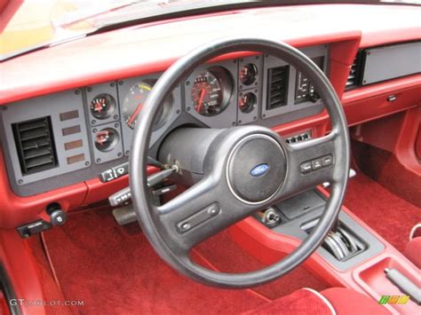 Red Interior 1986 Ford Mustang GT Convertible Photo #41872425 ...