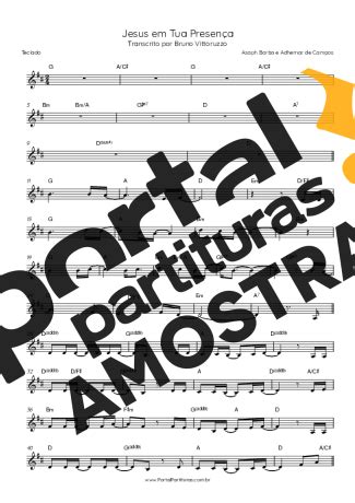 Jesus Em Tua Presen A Asaph Borba E Adhemar De Campos Partitura