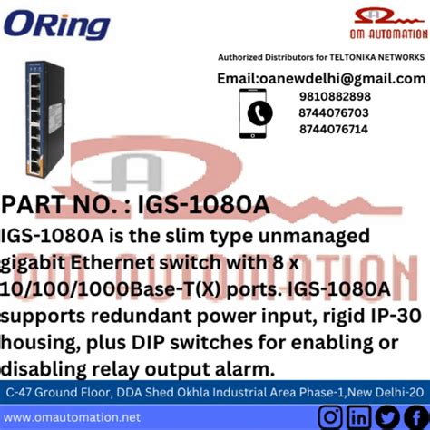 Igs A Industrial Port Slim Type Unmanaged Gigabit Ethernet Switch