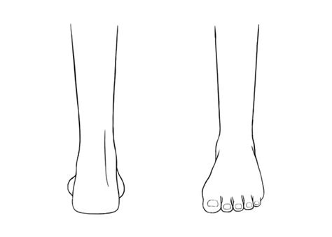 How To Draw Feet From The Front Doubleprogram