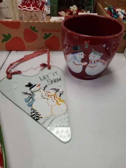 Hallmark Keepsake Ornaments Snowmen Pair 1 Plate Snowmen Bowl Bid