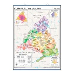 Mapa Comunidad De Madrid Fisico Politico Adrada Es