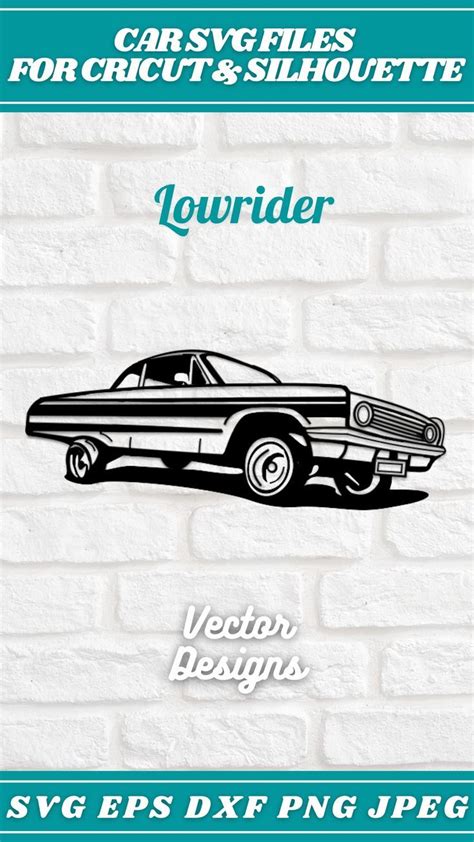 Lowrider Svg Classic Car Old Car Cut Files Cricut Clipart Silhouette