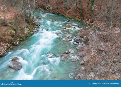 Wilde Rivier En Het Gevoel Van Vrijheid Stock Afbeelding Image Of