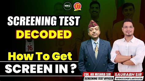 SSB INTERVIEW Screening Test Get SSB Screened In First Attempt How