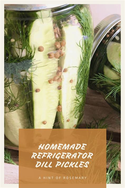 Couldn T Be Easier Give These Homemade Refrigerator Dill Pickles An