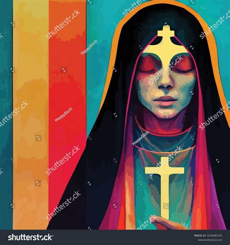 Rainbow Color Depiction Virgin Mary Christian Stock Vector Royalty Free 2216483141 Shutterstock