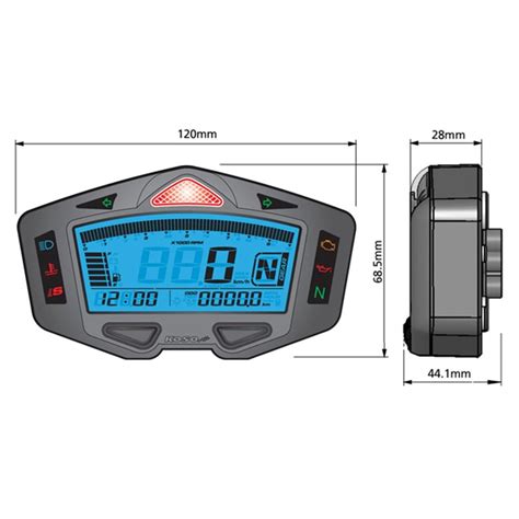 DB03 R Multi Function Motorcycle Digital Dash Cockpit