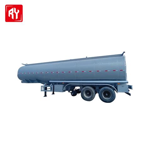 Three Axle Aluminum Alloy Stainless Steel Tank Truck Trailer Tank Trailer China Steel Tank