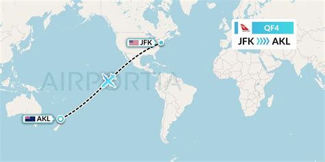 Qf Flight Status Qantas New York To Auckland Qfa