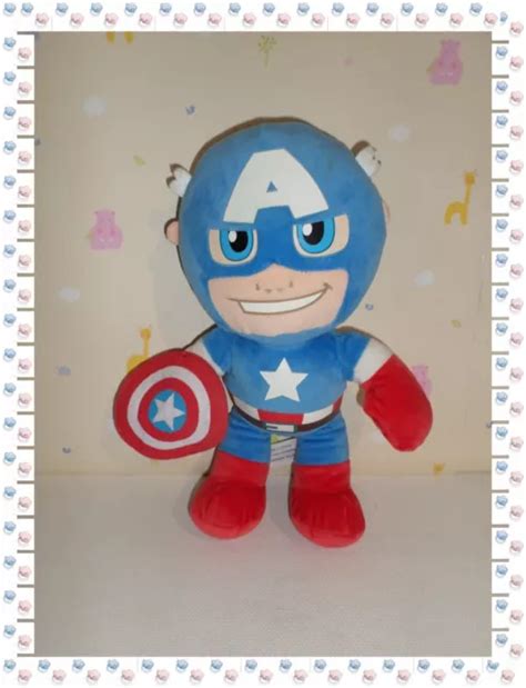 Peluche Doudou Captain America Super H Ros Avengers Marvel Pts Cm