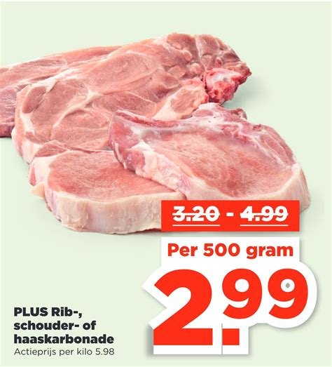 PLUS Rib Schouder Of Haaskarbonade Aanbieding Bij PLUS