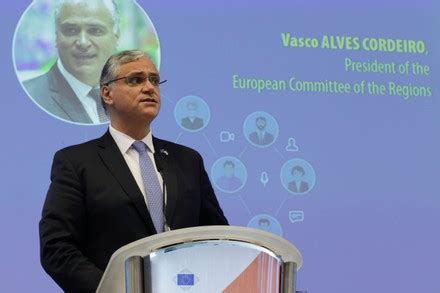 President European Committee Regions Vasco Alves Editorial Stock Photo