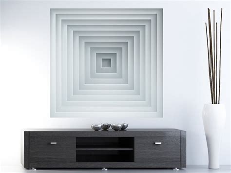 Optical Illusion Deep Wall Geometric Art Sticker Modern Decor Abstract Art Print Decal On Luulla