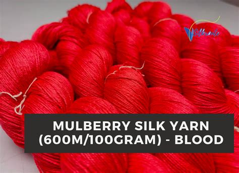 Mulberry Silk Yarn 600m100gr Blood At Rs 89 Mulberry Raw Silk