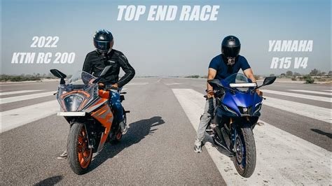 2022 Ktm Rc 200 Vs Yamaha R15 V4 Top End Race Must Watch 🔥 Youtube