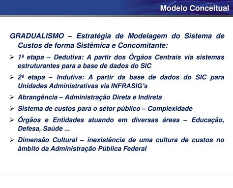 Ppt Sistema De Custos Do Governo Federal Powerpoint Presentation