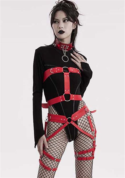 Punk Rave Mikasa [red] Leg Harness Buy Online Australia