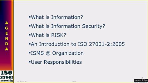 Isms Awareness Training Ppt