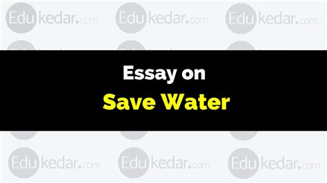 Essay On Water Words Words For Students