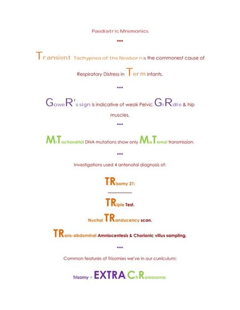 Medical Mnemonics Rheumatic Fever