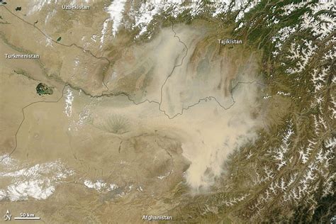 Dust Storm Over Northern Afghanistan