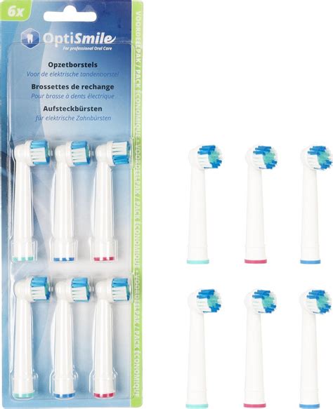 OPTISMILE Opzetborstels Voor Oral B Elektrische Tandenborstels 6