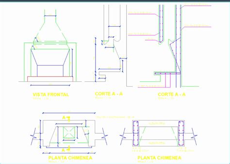 Fireplace Stove Details In Autocad Cad Download 2297 Kb Bibliocad