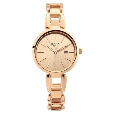 TITAN Raga Rose Gold Dial Watch 2642WM01 Eccoci Online Shop