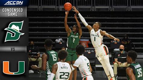 Stetson Vs Miami Condensed Game Acc Men S Basketball Youtube