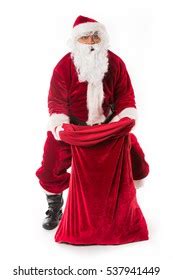 Real Santa Claus Carrying Big Bag Stock Photo Shutterstock