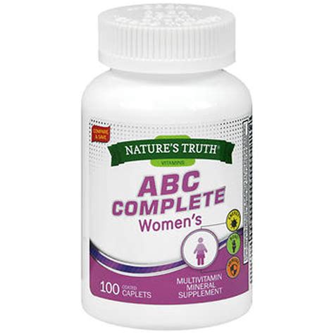 Natures Truth Abc Complete Womens Vitamin And Mineral Supplement 100