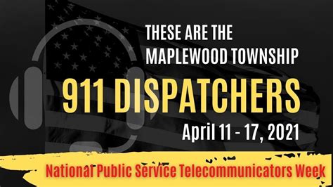 Maplewood Celebrates National Public Safety Telecommunicators Week