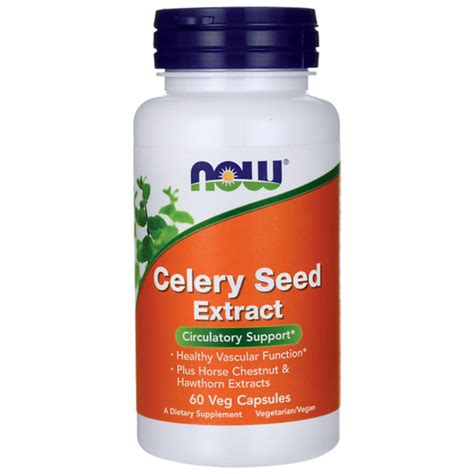 Now Foods Celery Seed Extract 60 Veg Caps Swanson Health Products