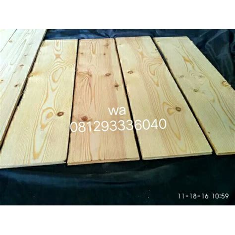 Jual PAPAN KAYU JATI BELANDA 120X14X2CM Amplas Khusus Jne Jtr Rex Dll