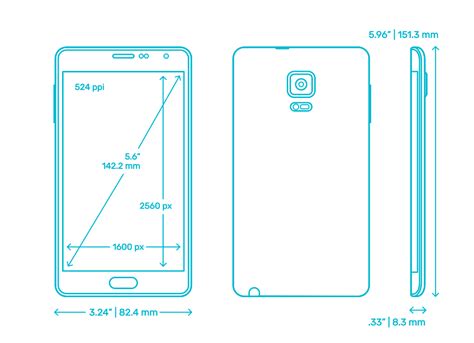 Samsung Galaxy Tablets Dimensions And Drawings