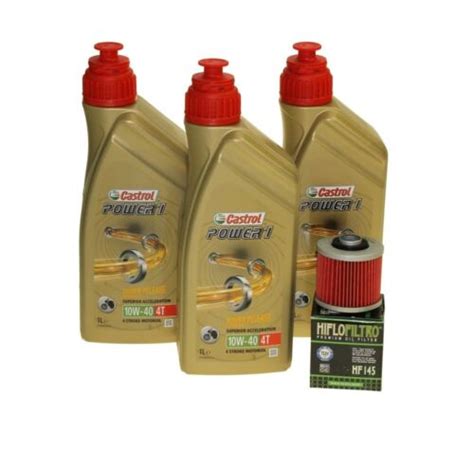 Öl Wechsel Set 3l Castrol 10W 40 m Ölfilter HF145 f MZ MUZ SM 660 HR